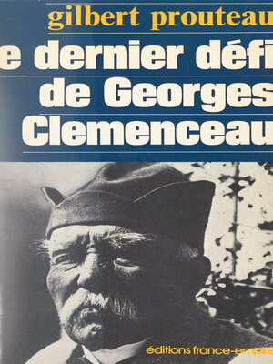 cover image of Le dernier défi de Georges Clemenceau